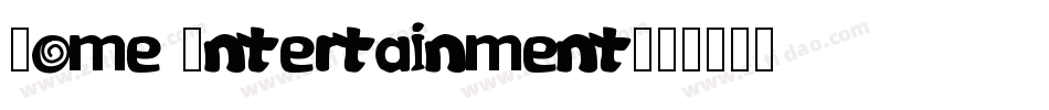 Home Entertainment字体转换